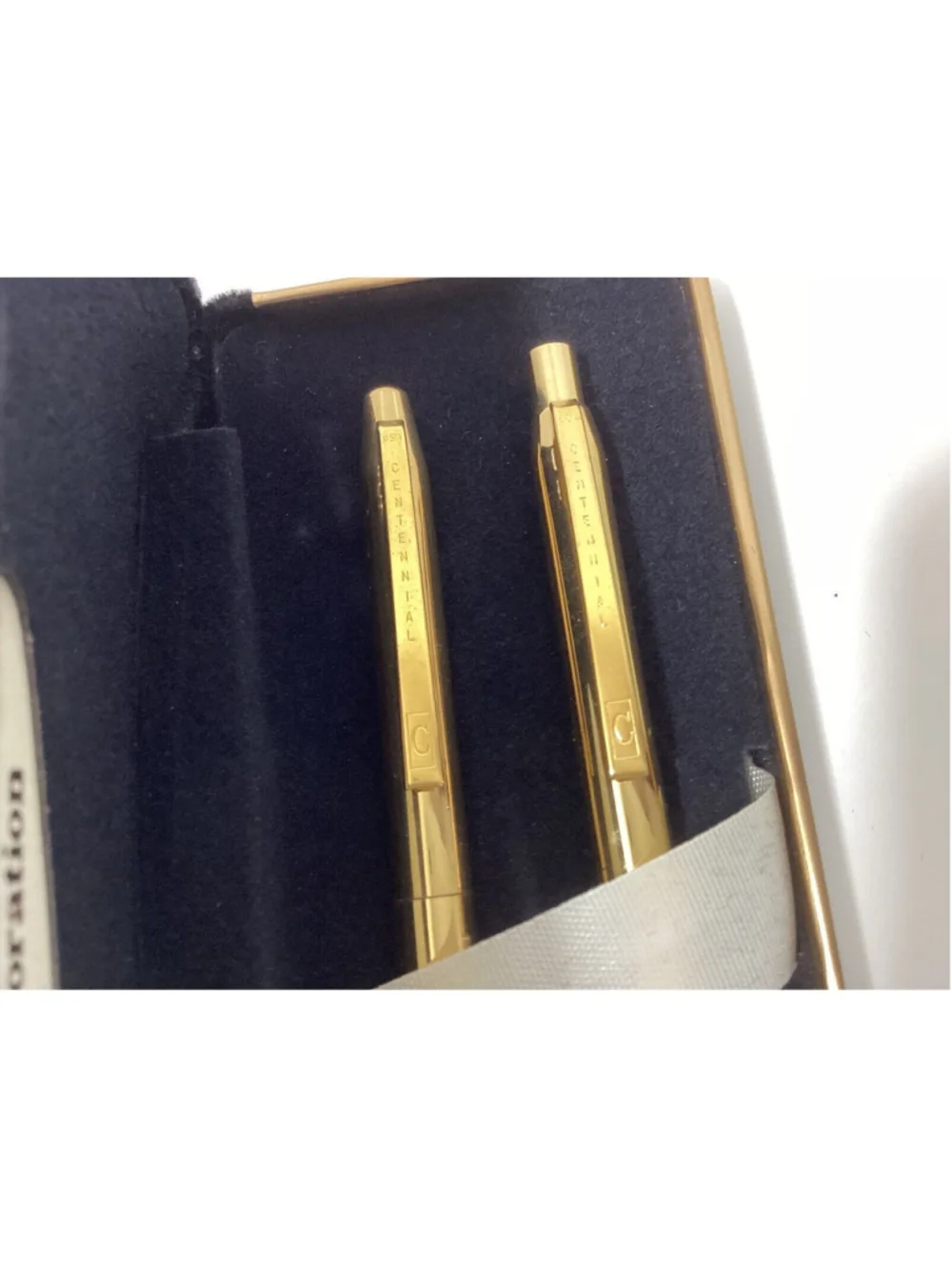 NEW Vintage Gold Pen and Pencil Set Presidential Centennial Colonial Corporation